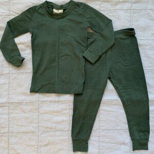 Chasing Windmills | Merino Wool Long Johns in Fern